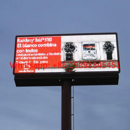 WiFi Double Sided LED Billboard P5 P6 P8 P10 Front Service 4x8ft Outdoor HD Advertising Screen