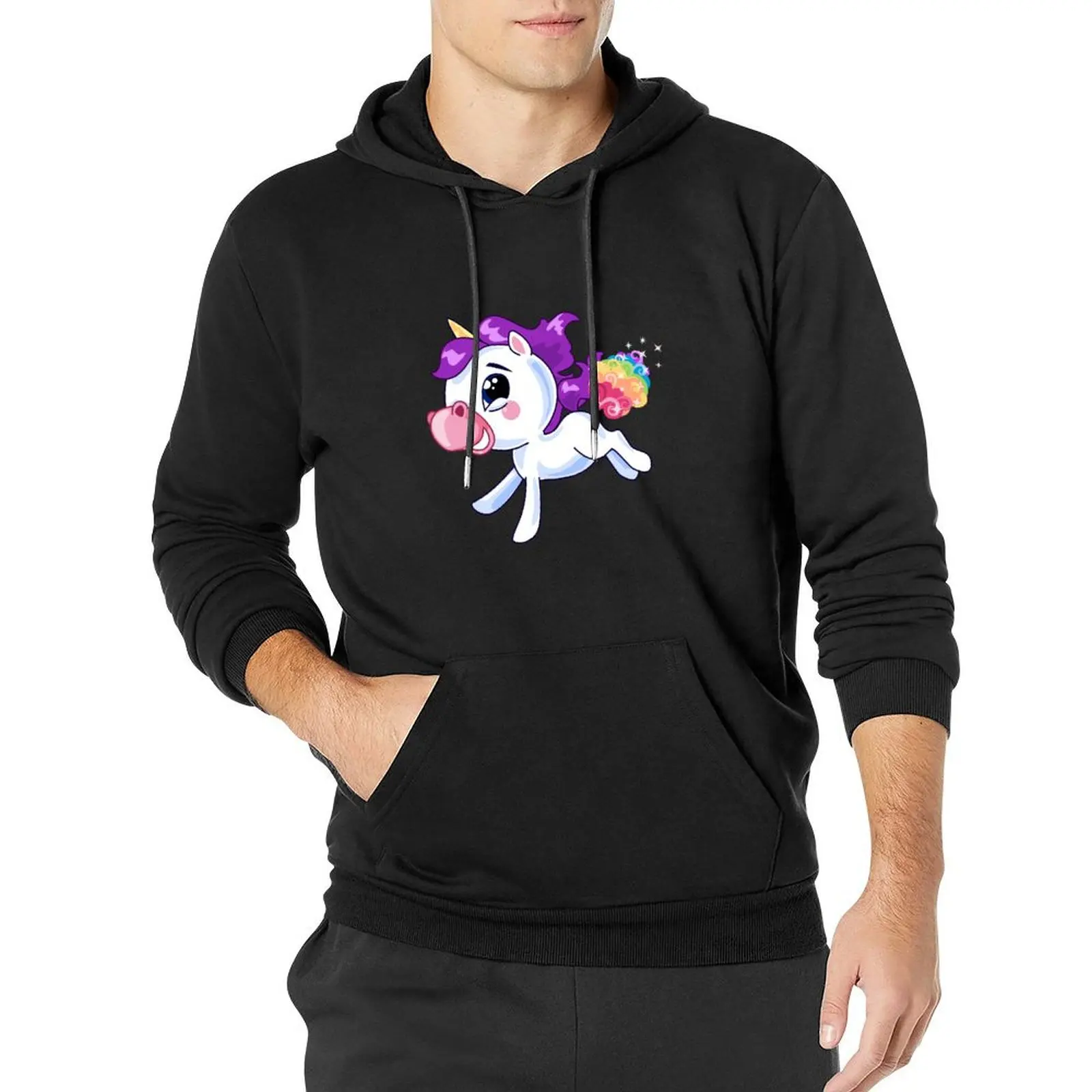 Rainbow Unicorn Farts Pullover Hoodie streetwear men men's winter sweater anime clothes new in hoodies & sweatshirts