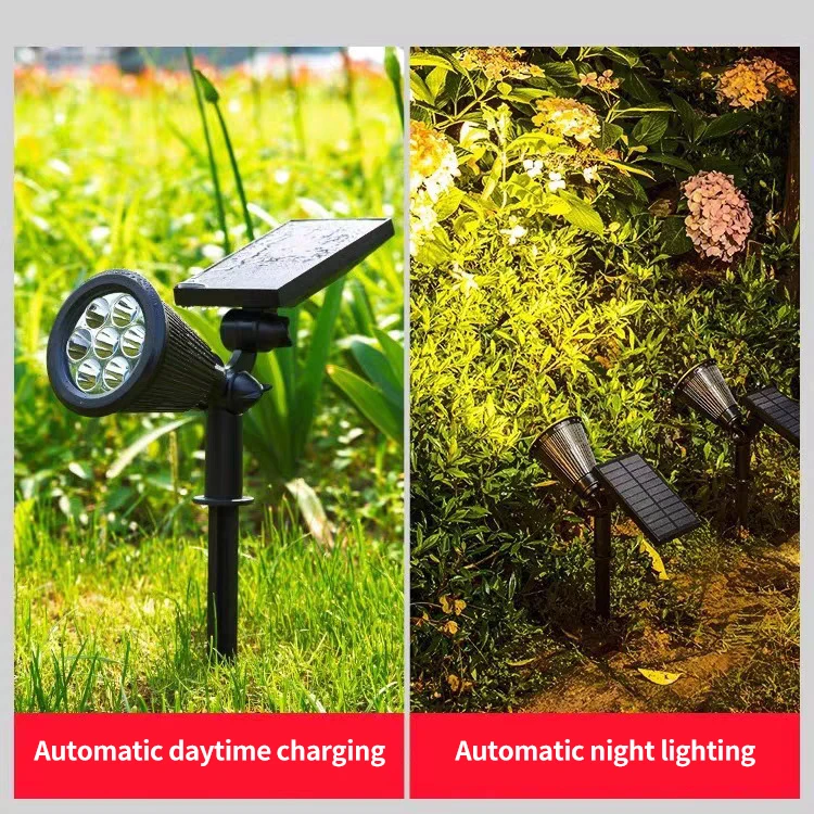 الأضواء الشمسية LED أضواء الحديقة في الهواء الطلق المكونات للماء في الأضواء الشمسية لتزيين المناظر الطبيعية في الفناء #3