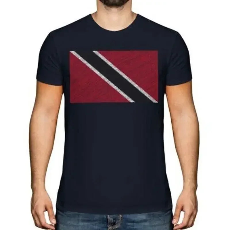Trinidad und Tobago Scribble Flagge Herren T-Shirt aus Tobagonian