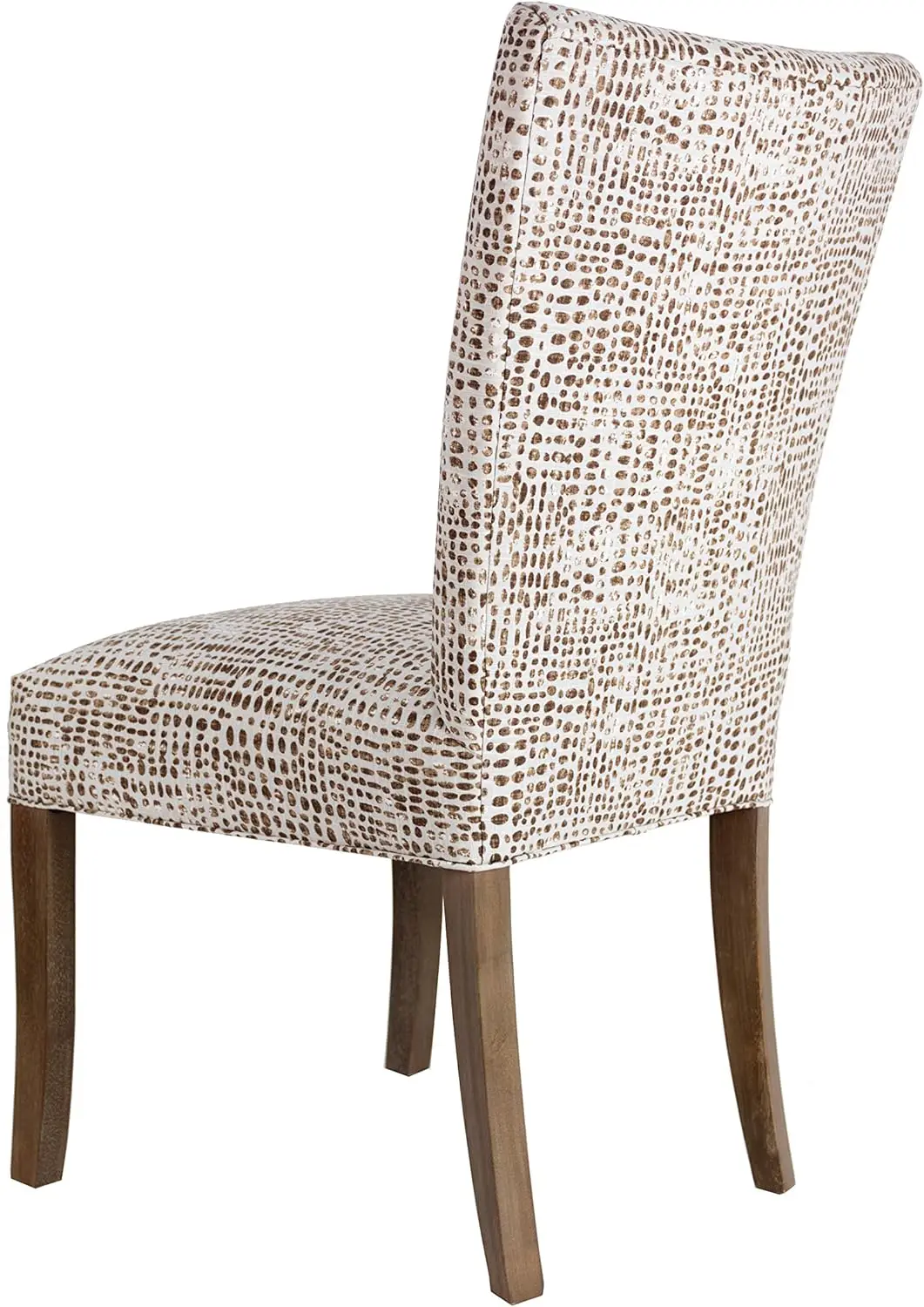 Sole Designs Julia Collection Contemporary Dining Room Chairs, Sediment Print Fabric Upholstered Parsons Seat With Button