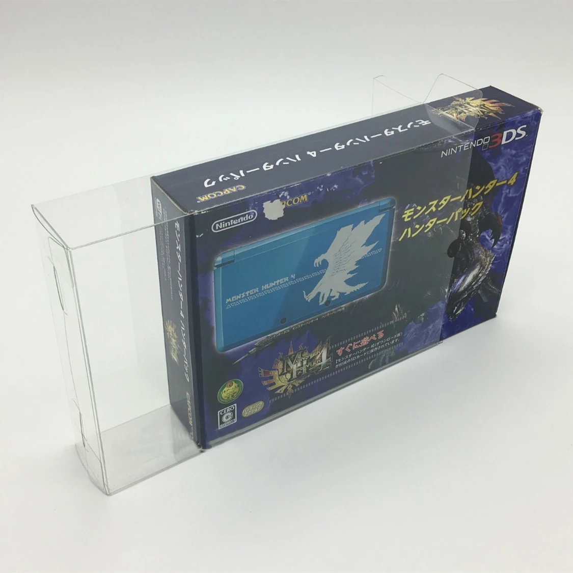 1 Box Protector ORIGINAL NINTENDO 3DSLL Monster Hunter 4 Special Edition Only Japan Display Case Collect Box