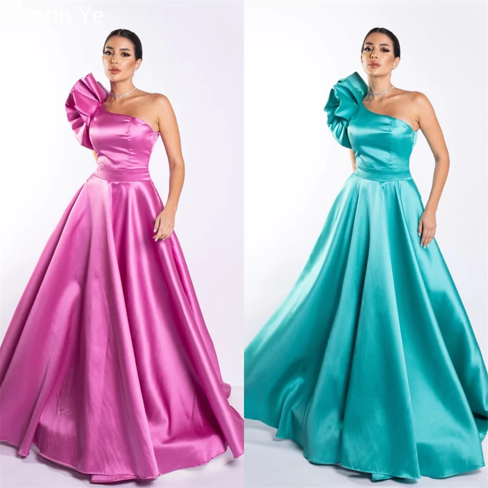 Customized Formal Gown Evening Dearin One Shoulder Ball Floor Length Skirts Draped Sleeveless Bespoke Occasion Dresses Prom Dres