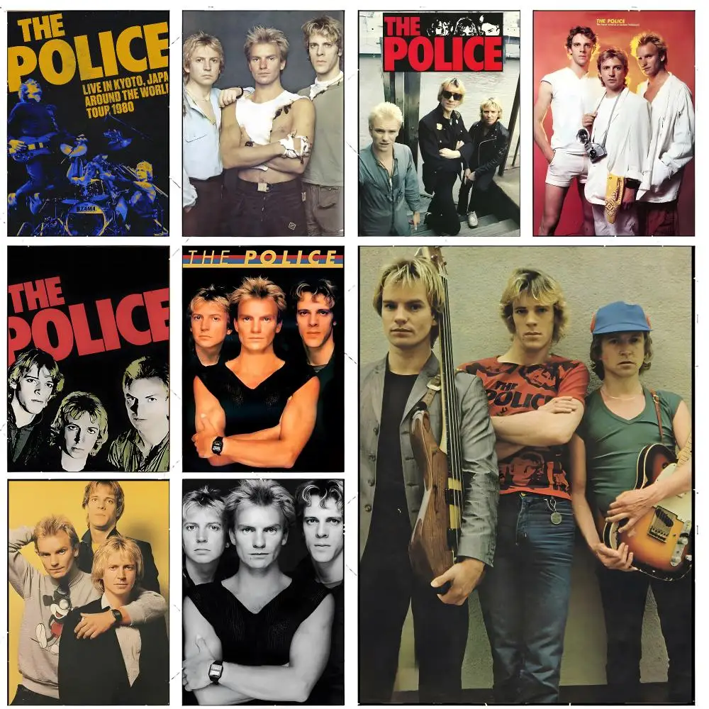 Band Rock T-The Police Poster Premium Decor Art & Gift for Household Lounge Home Ornaments