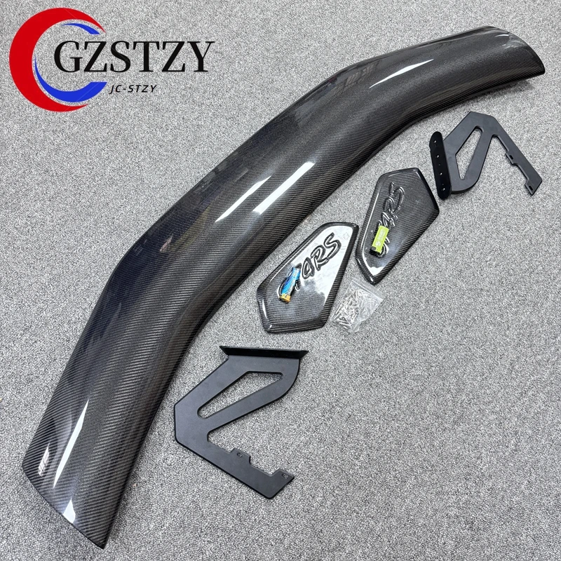 Carbon Fiber Rear Spoiler Tail WingsCarbon Fiber Rear Spoiler Tail Wings For Porsche Cayman 718 Boxster GT4 RS Style Car Externa