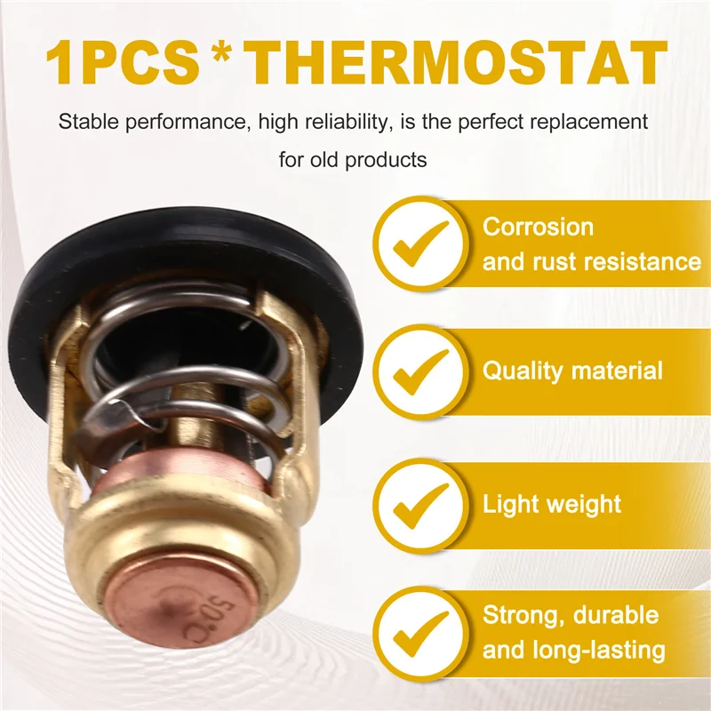 Termostato 66M-12411-00 para Motor fueraborda Yamaha de 4 tiempos F 40 50 60 80 100 HP 66M-12411-01 66M-12411-FSM