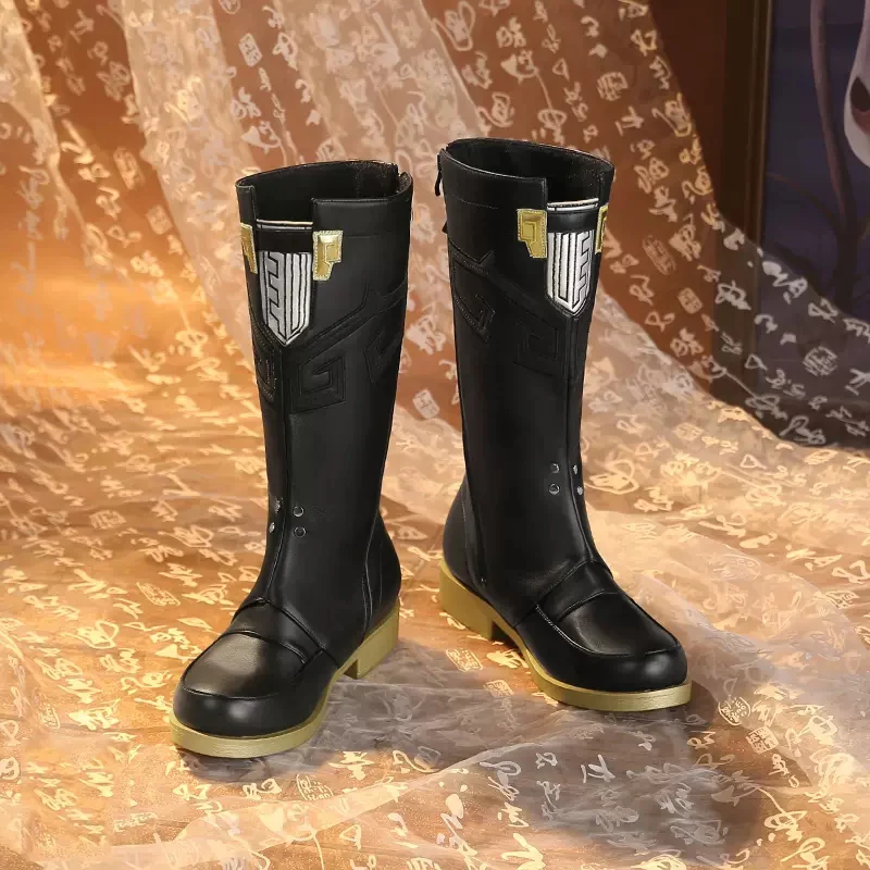 

Cos Honkai: Star Rail Game Cosplay Jing Yuan Men's Long Boots High Boots Customized Anime Shoes Presale