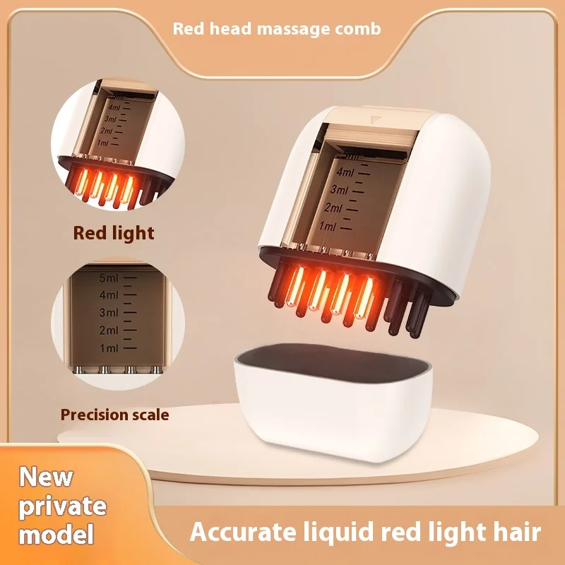 New Electric Head Applicator, Vibration Essential Oil, Introduction of Ball, Scalp Applicator, Red Light Massage Comb