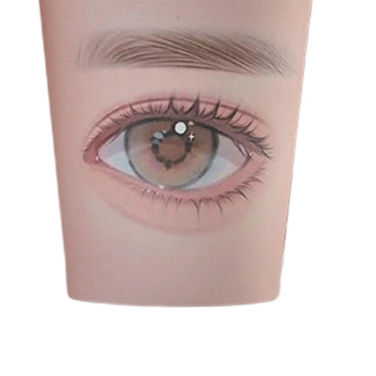 20 Pieces Eyelash Practice Paper Cup Multifunction Makeup for Beginner Practice Tool