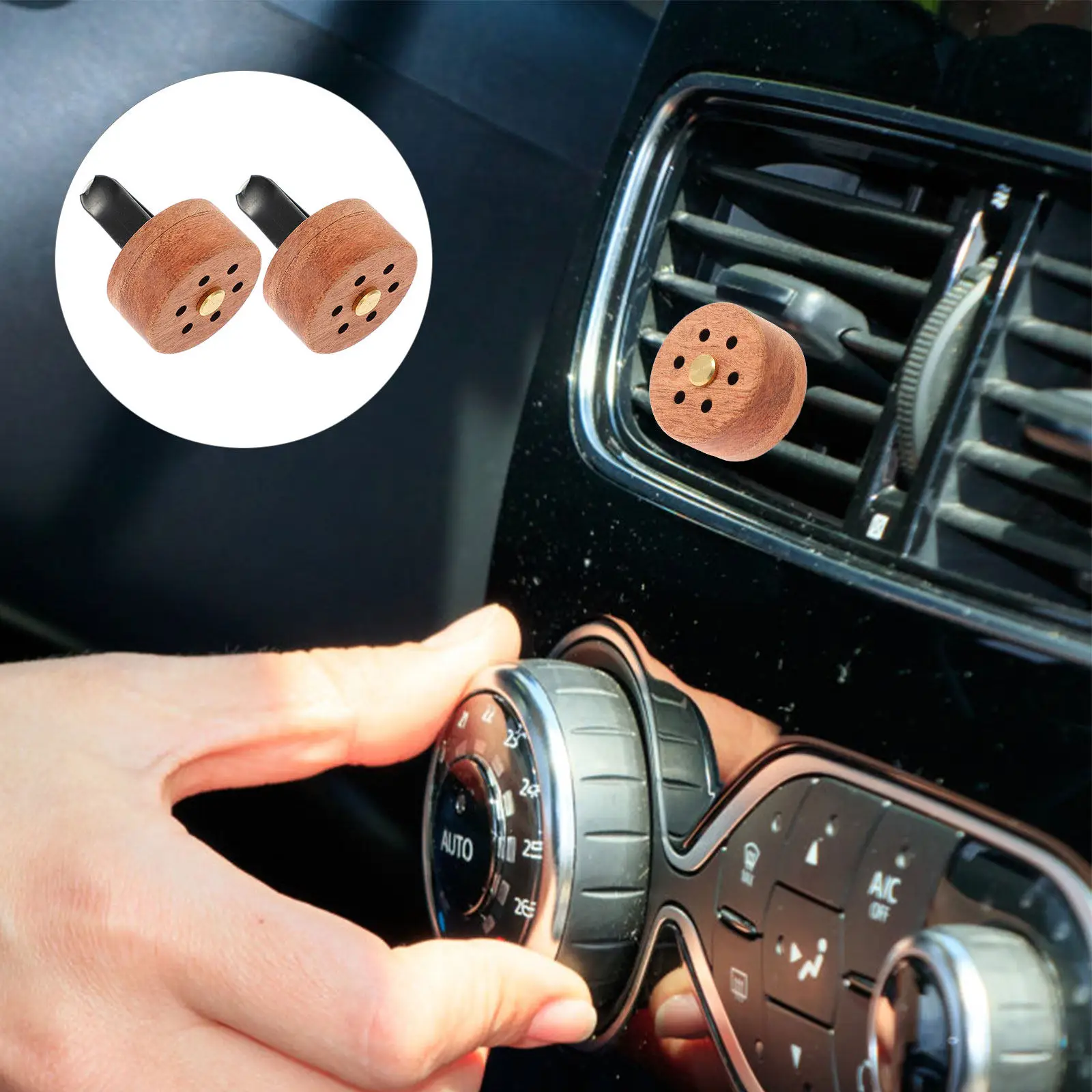 

2 шт. автомобильных ароматизаторов из дерева для эфирных масел, освежитель воздуха, декоративное украшение для автомобиля, офиса, комнаты для йоги