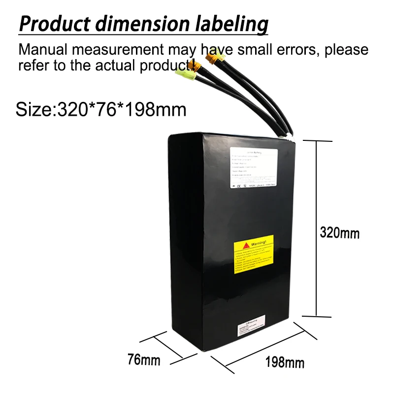 60V 33.6Ah Li-ion Rechargeable Battery Pack 21700 16S7P Dual Port Fast Charging , Suitable for Dual Drive Scooters