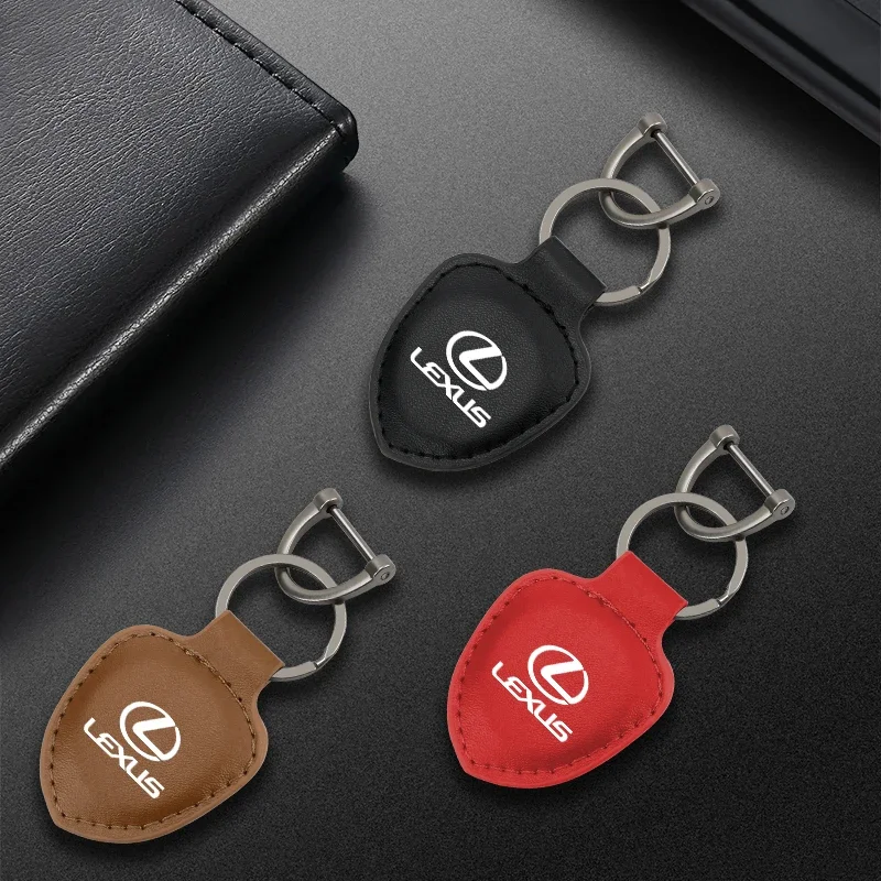 Leather Car Fashion Styling Keychain Car Key ring For Lexus RX 300 IS 250 300 GX 400 460 UX 200 NX LX GS ES Car Key chains