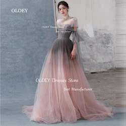 OLOEY Exquisite Korea Prom Dresses With Bolero Wedding Photoshoot Sweetheart Formal Evening Gowns Zipper Back Custom Made