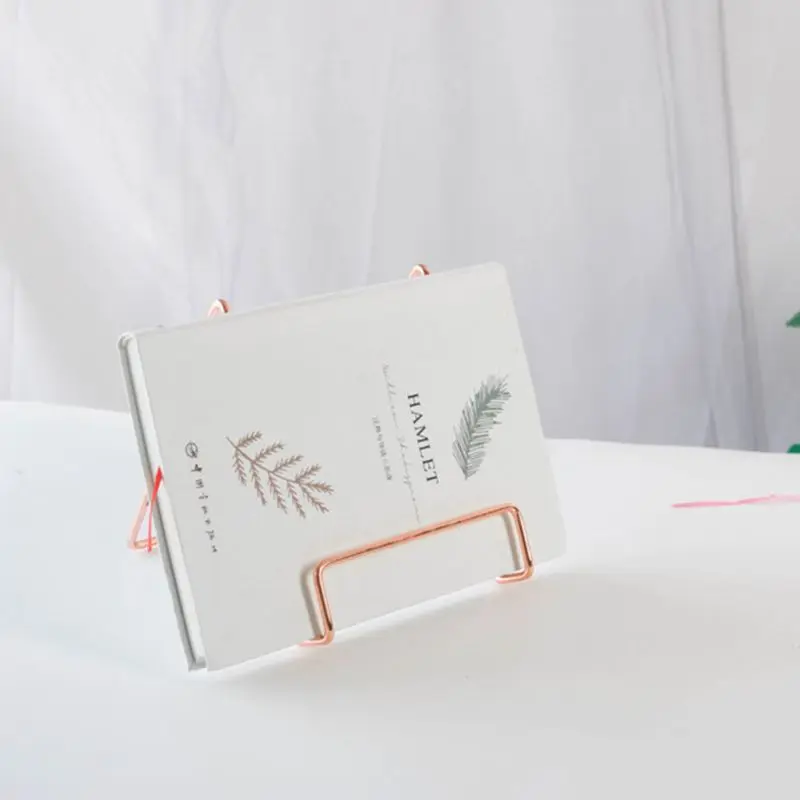 Présentoir Géométrique en Métal Forgé pour Livre, Cookbook, Recette, Simple, Tablette, Journal