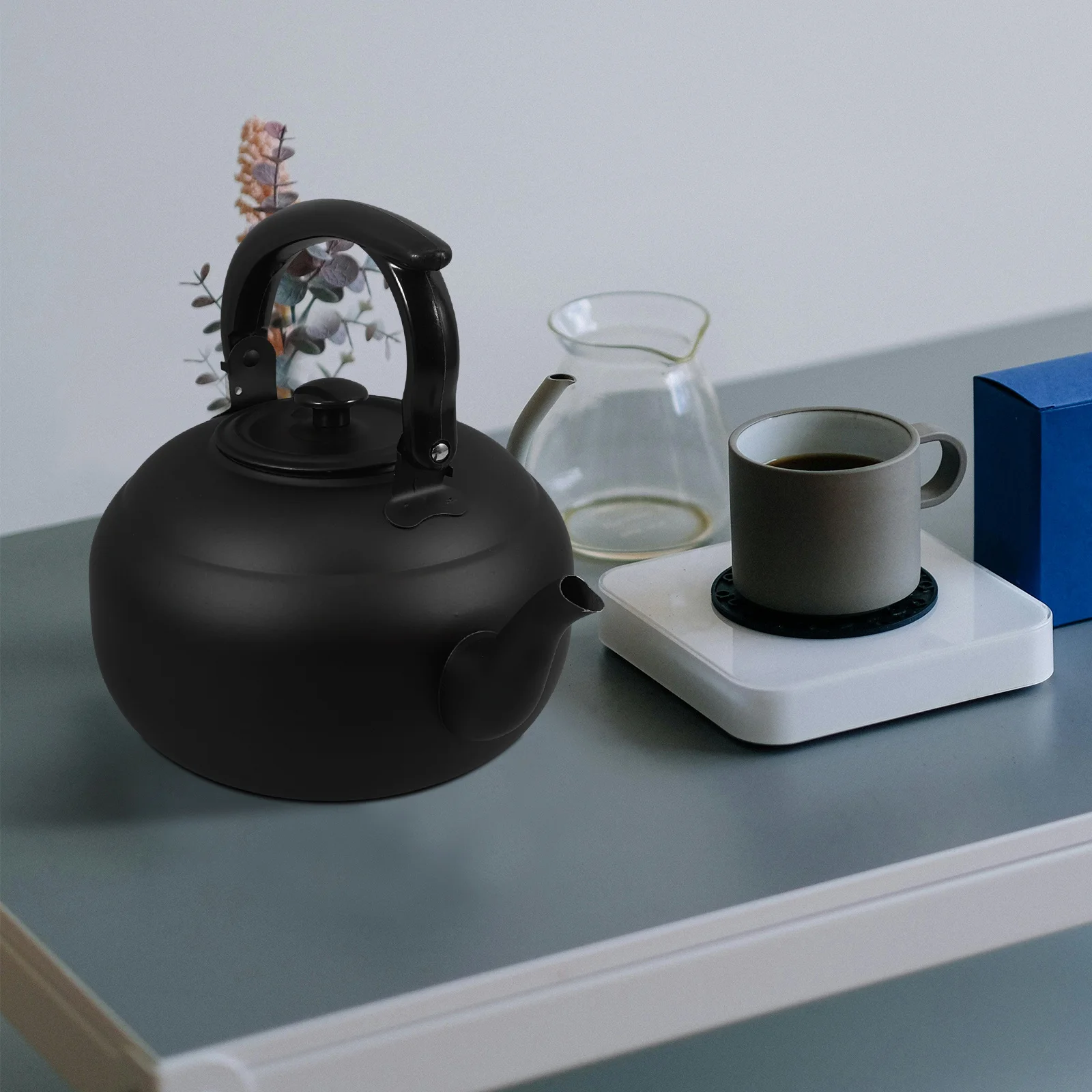 

2.0L Stainless Steel Kettle Infuser Loose Tea Vintage Teapot Stovetop Home Kitchen Meticulously Polished Easy Clean