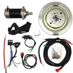 Electric Start Kit for Yamaha 2 Stroke 25hp 30hp Outboard 30DMHOL 30HWL 30HMHS 6CTG 6CTA 6CTE 6CTC 69SD