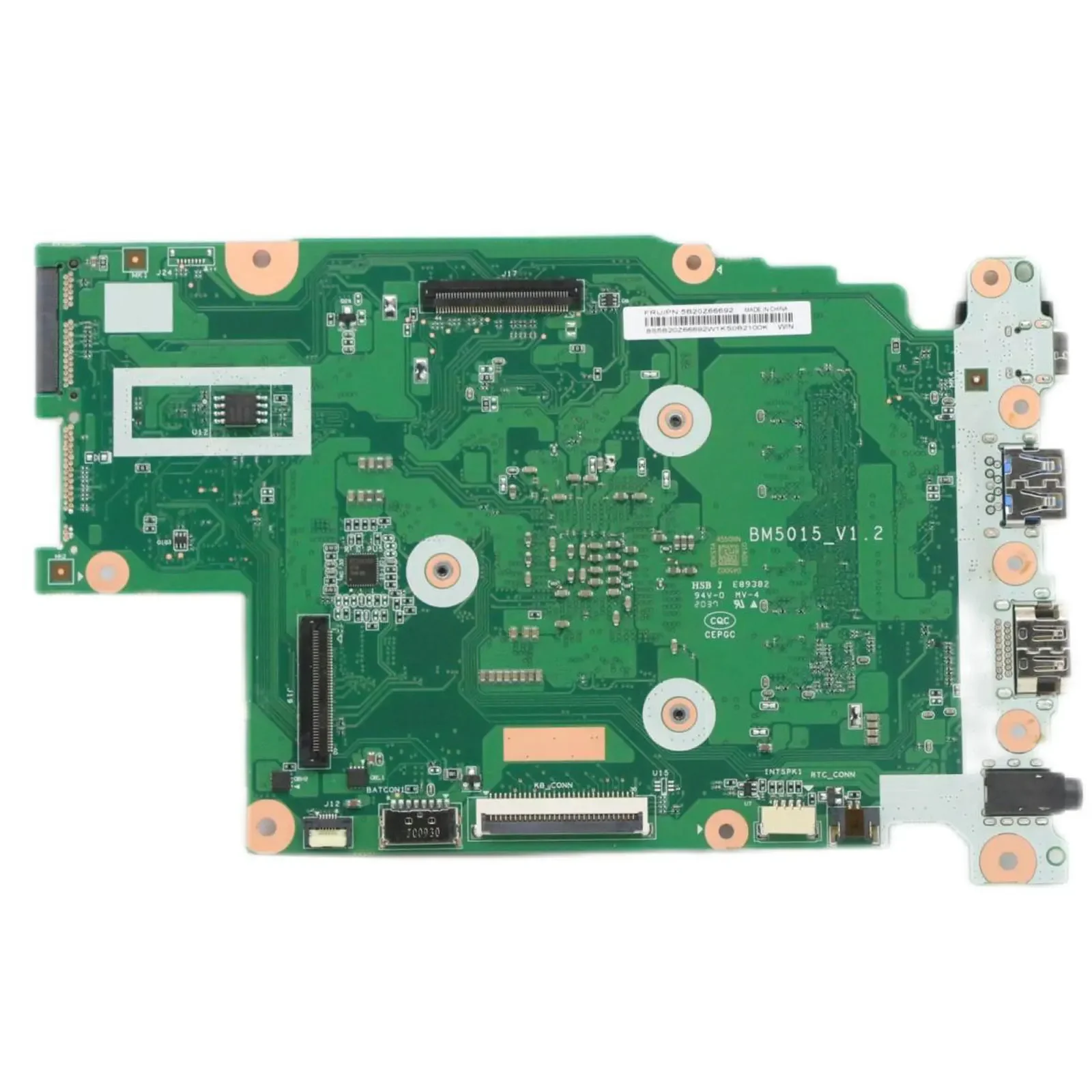 For Lenovo IdeaPad 100e 2nd Gen Type 82GJ Laptop Motherboard BM5015-V1.2 Mainboard with WIN 3015E UMA 4G RAM 64G 100% Tested Ok