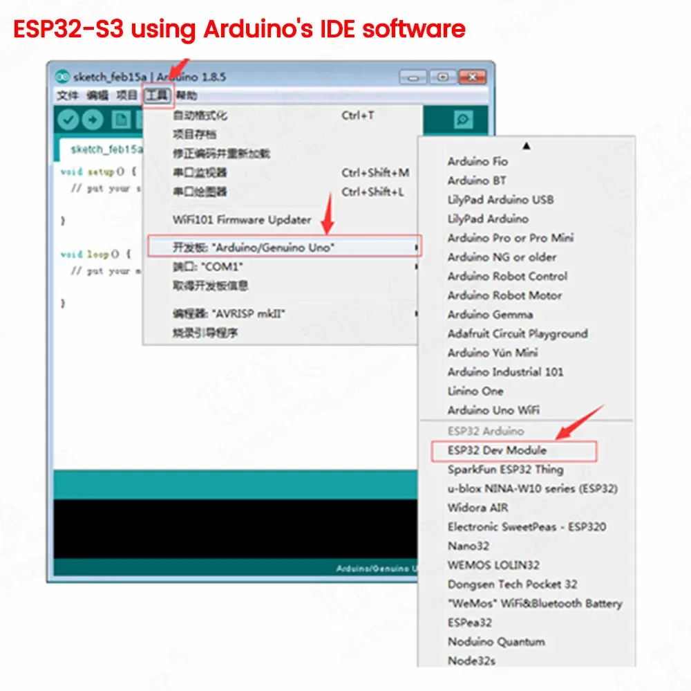 ESP32-S3 N16R8 N8R8 DevKit Dual-Core Xtensa LX7 240MHz WiFi Bluetooth 5.0 USB-C CH343 GPIO-Board für Arduino MicroPython – Detail 18