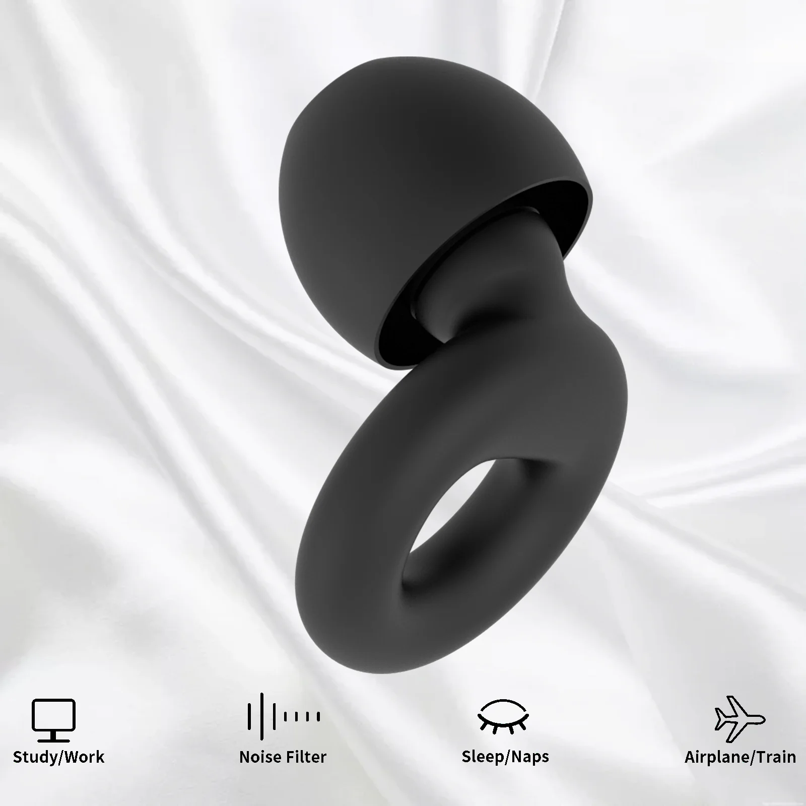 

1 Pair Earplugs Sound Insulation Ear Protection Earplugs Sleeping Swimming Travel Noise Reduction Waterproof Earplugs