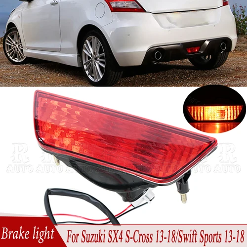 Luz de freno para Suzuki SX4 s-cross 2013-2018/Swift Sports 2013-2018 Reflector de parachoques trasero luz de freno lámpara de marcha atrás 36574-70L00