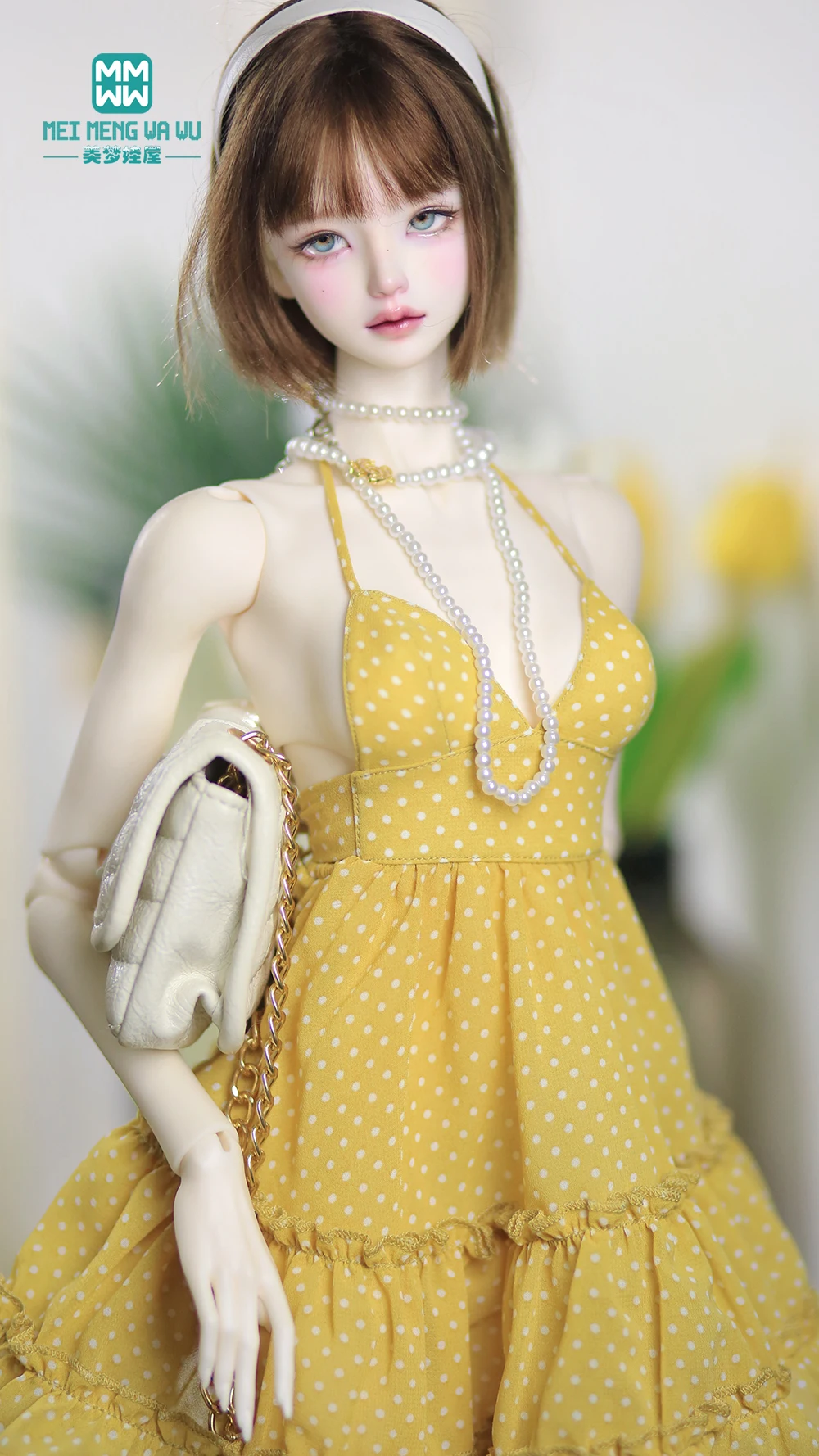 Passend für 60 cm große 1/3 SD DD BJD Spielzeug bewegliche Gelenke Puppe Modischer großer Rock Spielzeug Geschenk