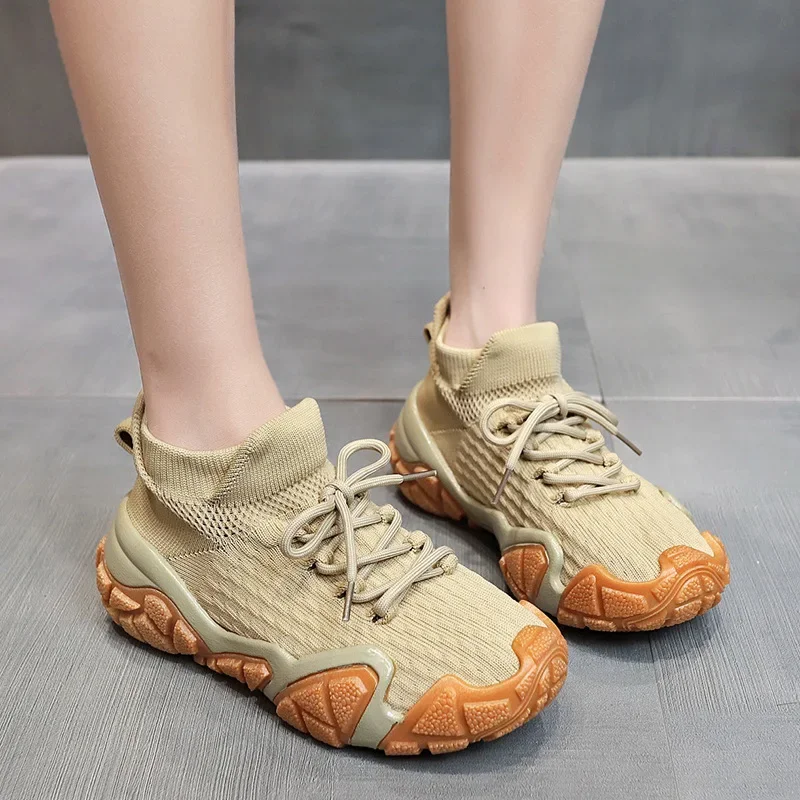 Men's and Women's Mesh Breathable Sports Casual Shoes Fashion Outdoor Couple Sneakers for Women 2021 New Fashion Platform Shoe