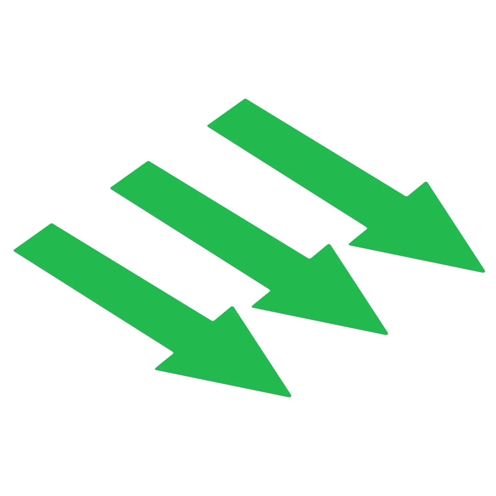 15/20Sheet Arrow Sticker Label Directional Sign PVC Self-Adhesive Wall Marking Sticker Removable Floor Decal 200x60/100x30/50x15
