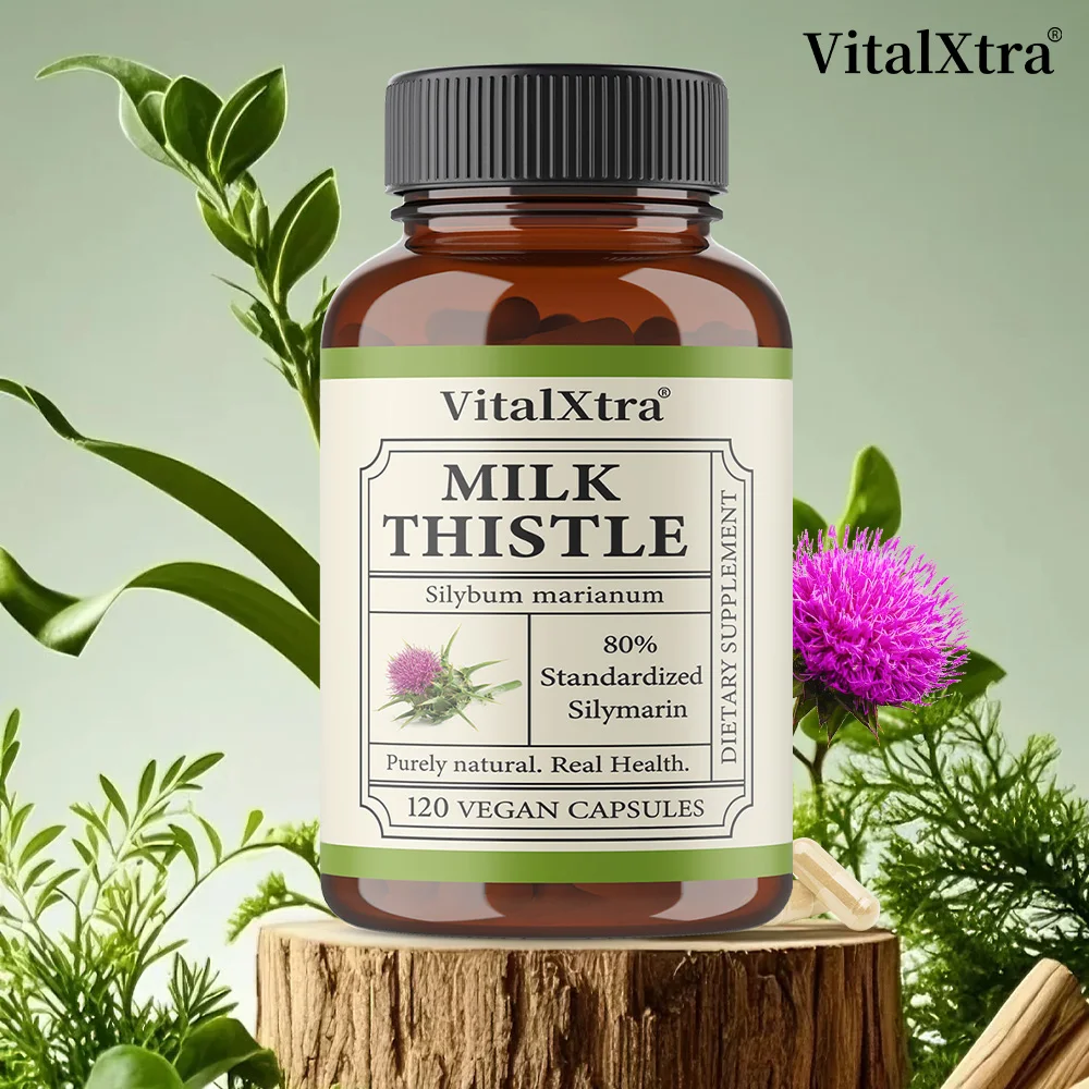 

Organic Milk Thistle Supplement, Milk Thistle Liver Detox, Supports Liver Health, Digestive Health, Promotes Nutrient Absorption
