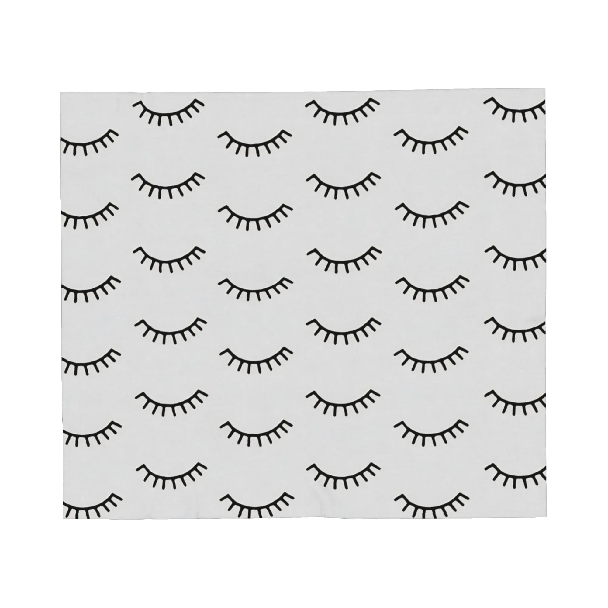 Closed Eyes Pattern Wool Blanket  Close Eyes Creative Throw Blanket for Home Hotel Sofa  200x150cm Rug Piece