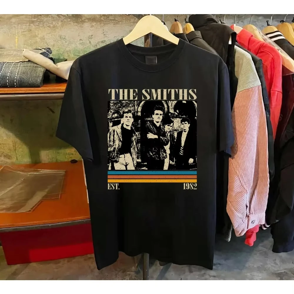 Smith Band T-shirt, Rock Band Music T-shirt, Retro Style Summer New Unisex Casual Fashion T-shirt