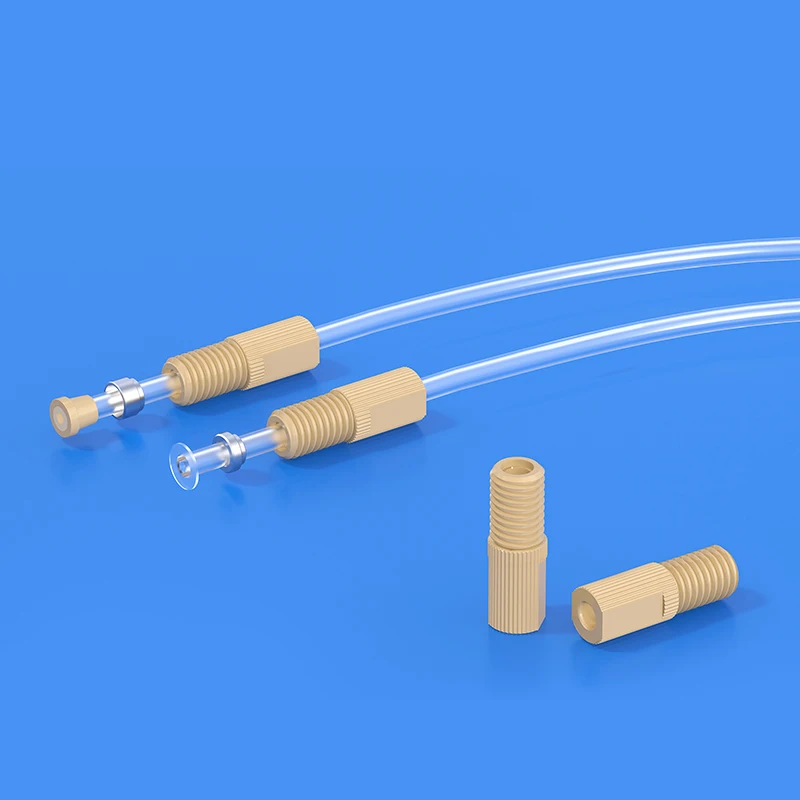 

Good Price Ultra Mini PEEK Tubing Medical Quick Coupling Plastic Ferrule Flangeless Fittings For Pharmaceutical Automation