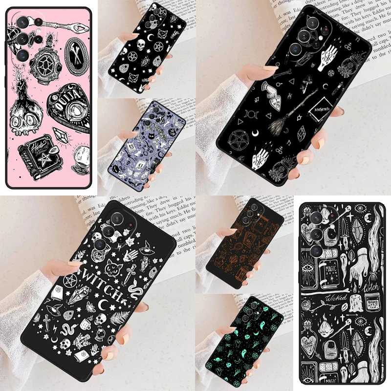 MAGIC Witchcraft Witch Sailor Phone Case For Samsung Galaxy S24 S23 S22 S21 Ultra S10 Note 10 Pro S20 Plus FE S9 S8 Cover