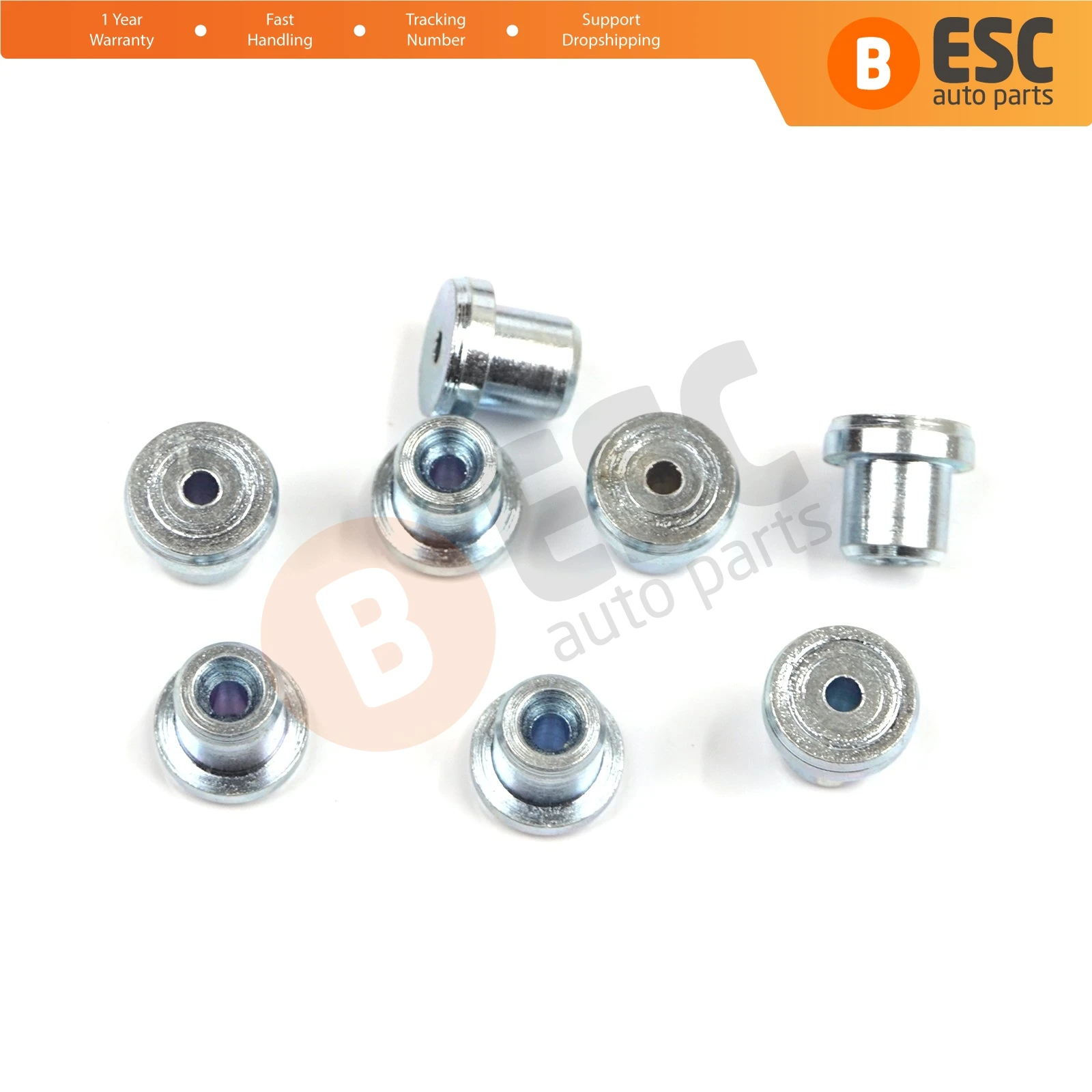 

ECR032 100 Pieces Car Window Regulator Winder Repair Steel Cable Wire Rope End Fitting Pin Stop Sleeve Crimp Rivet 7x6.3/1.7 mm