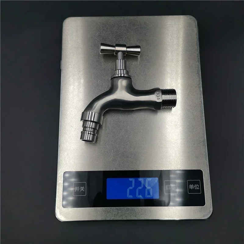 مقبض واحد الغسيل صنبور حمام من الفولاذ المقاوم للصدأ الحنفيات الحائط غسالة الحنفية G1/2 ''ممسحة بركة الحنفية #6