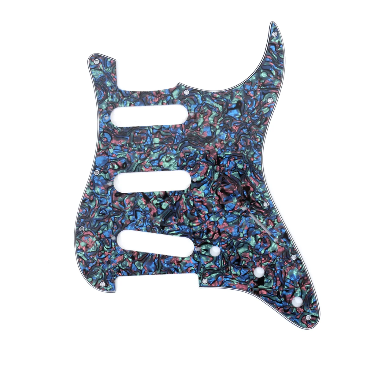 Musilily Pro SSS 11-dołkowy Pickguard gitarowy dla Fender USA/Mexican wykonany w standardowym nowoczesnym stylu