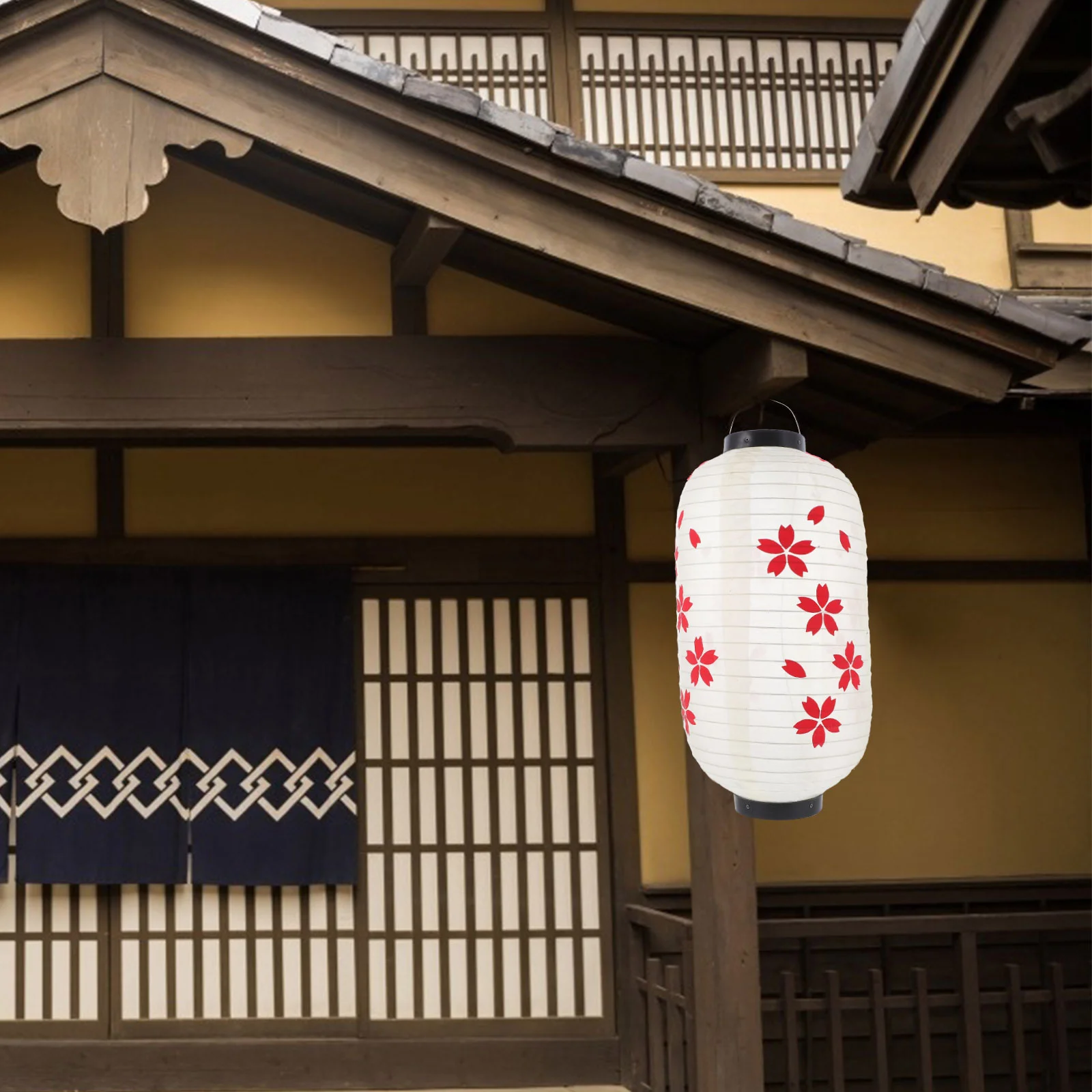 Lantern Lamp Decoration Unique Cherry Blossom Festive Silk Cloth Traditional Flower Hand-Pulled Noodle