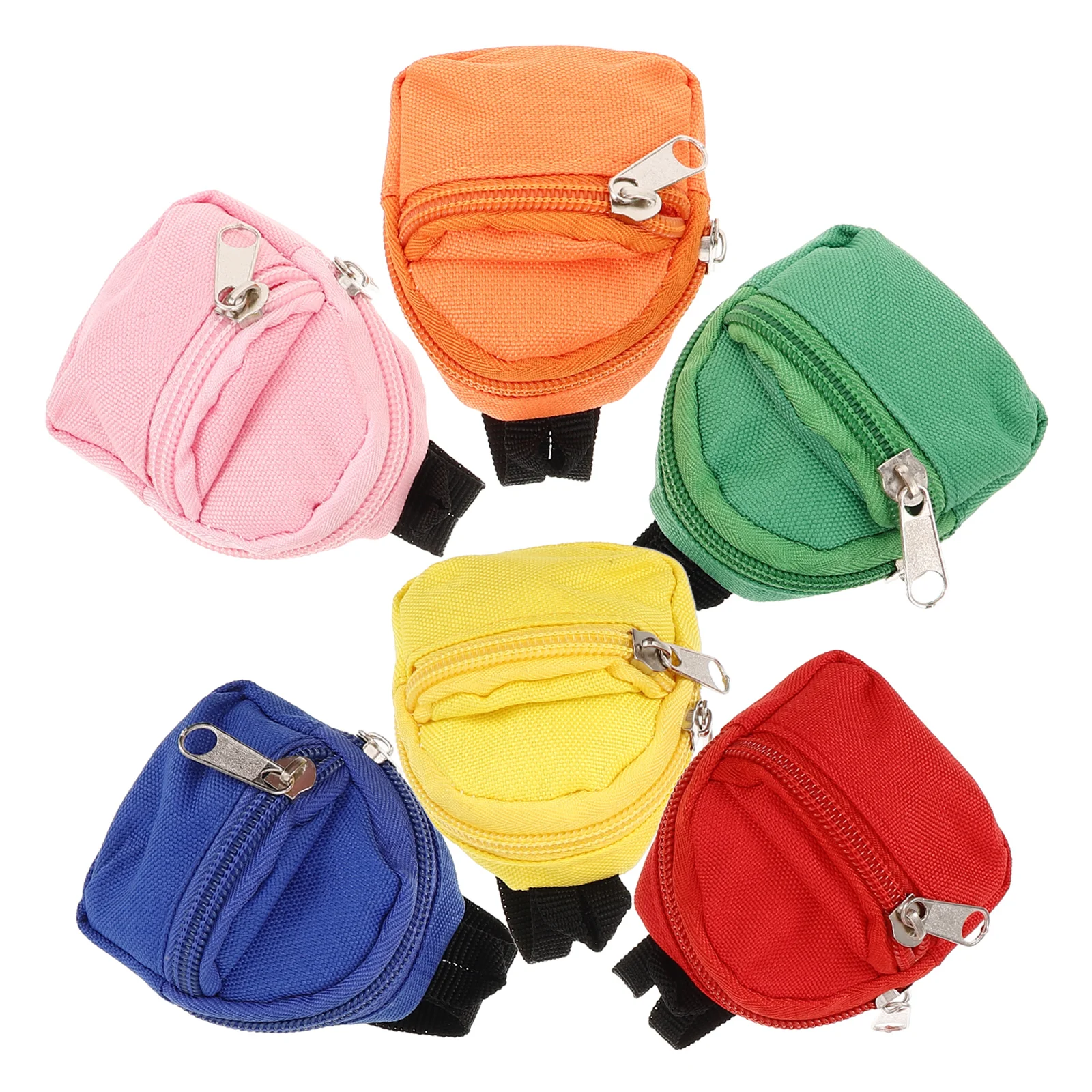 Small School Bag Kid Toys Backpack Pendant Pouch Zipper Baby Mini Keychain Polyester Computers Child