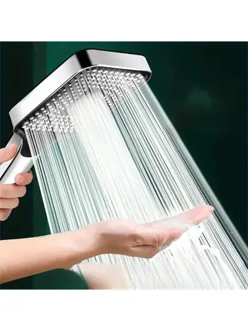 Adjustable 3-Mode High Pressure Shower Head Large Flow Water Saving Rainfall Shower Mixer Bathroom Accessory
