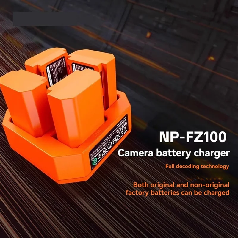 【Last-Chance!】For Sony A7m3 A7c A7s3 A7R4 A7M4 A6700 A9M2 Compatible 4-CH Camera Battery Charger With 60W PD Fast Charge Functio