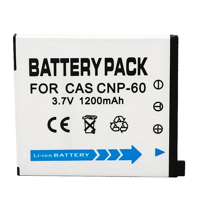 1200 mAh Ersatzakku für Casio CNP-60, kompatibel mit Exilim EX-S10 S12 Z9 Z29 Z80 Z800 X10 X20 Digitalkamera