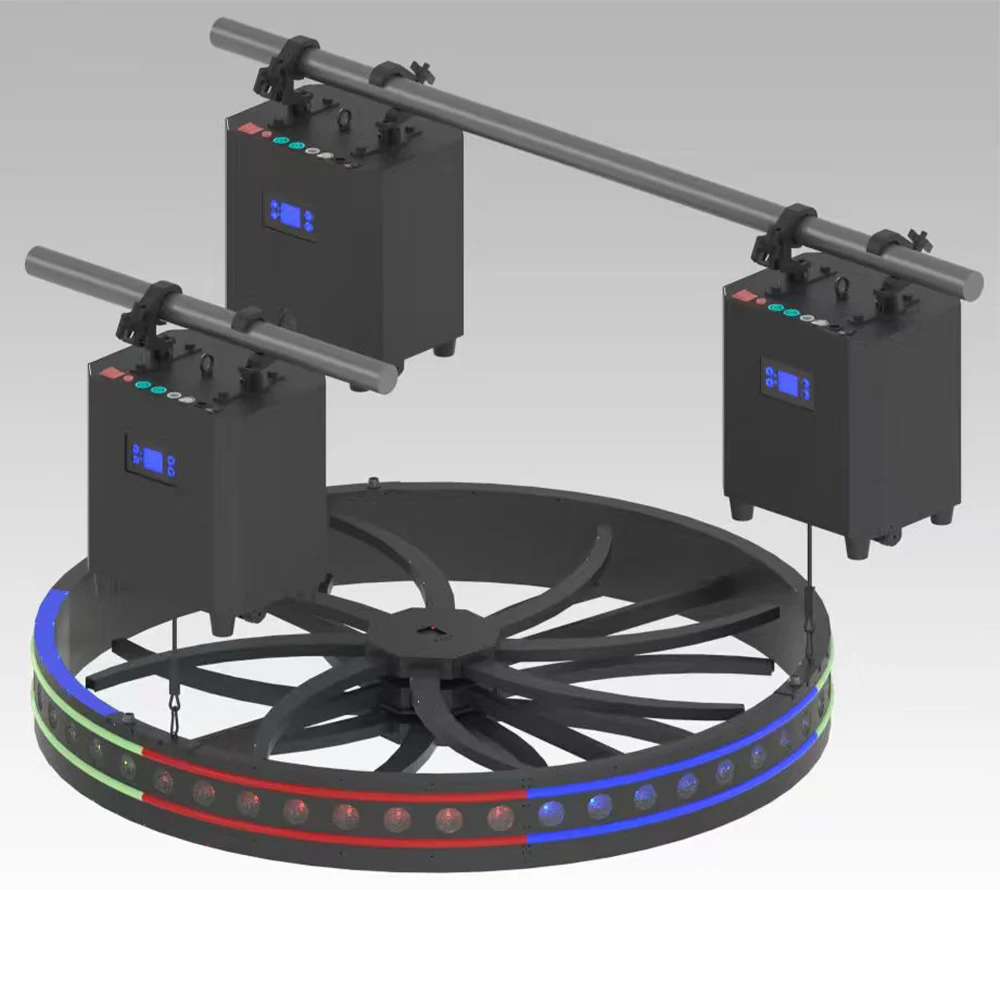 Professional LED Ring Circular Stage Beam Light with Auxuliary LED 1315PCS RGB 3in1 6m Lifting Height DJ Disco Event Stage Light