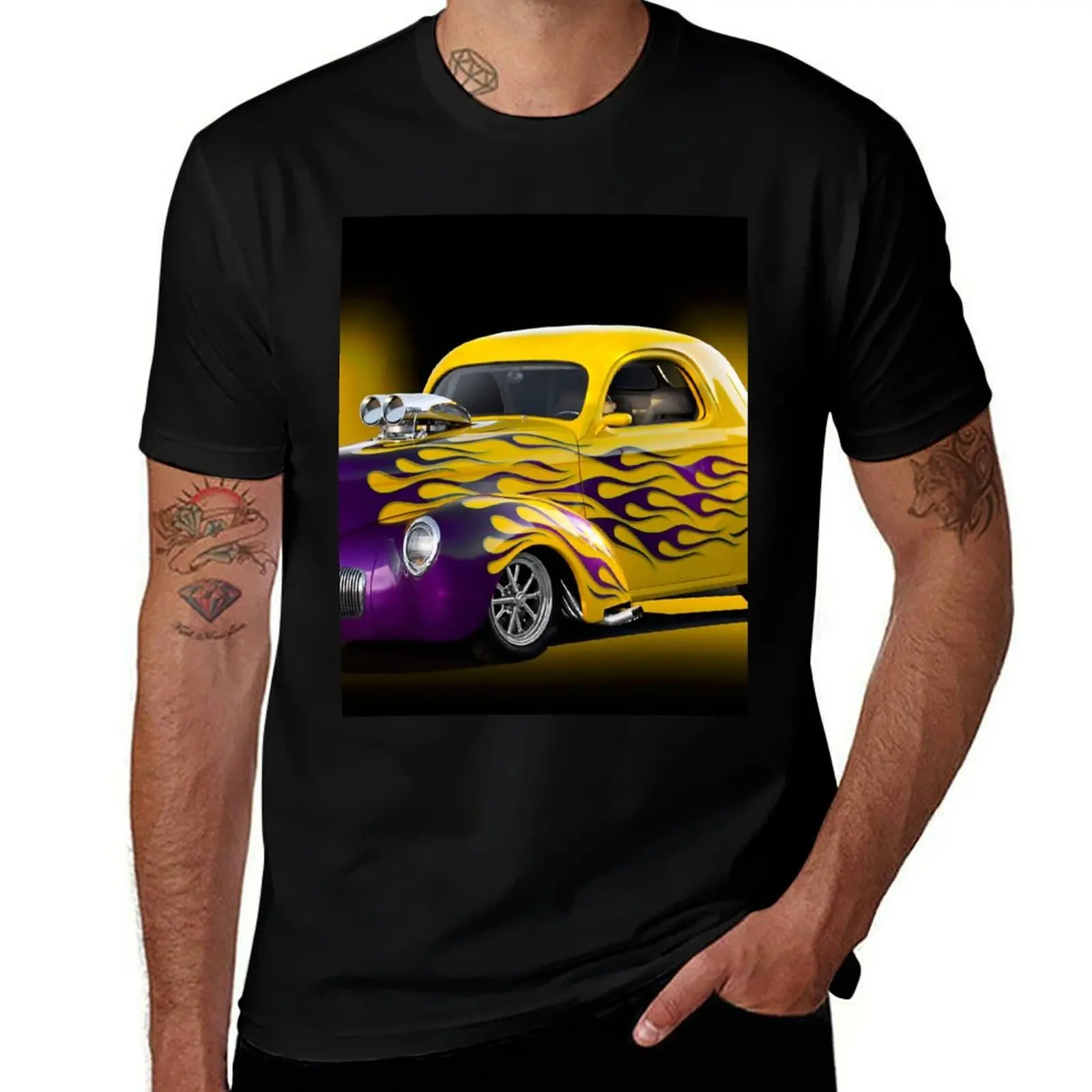 

1941 Willys Coupe 'Pro Street' T-Shirt man graphic t shirt men t shirt cotton 100%