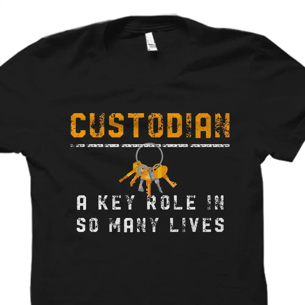 Custodian T Shirt Janitor Caretaker Warden Os2450