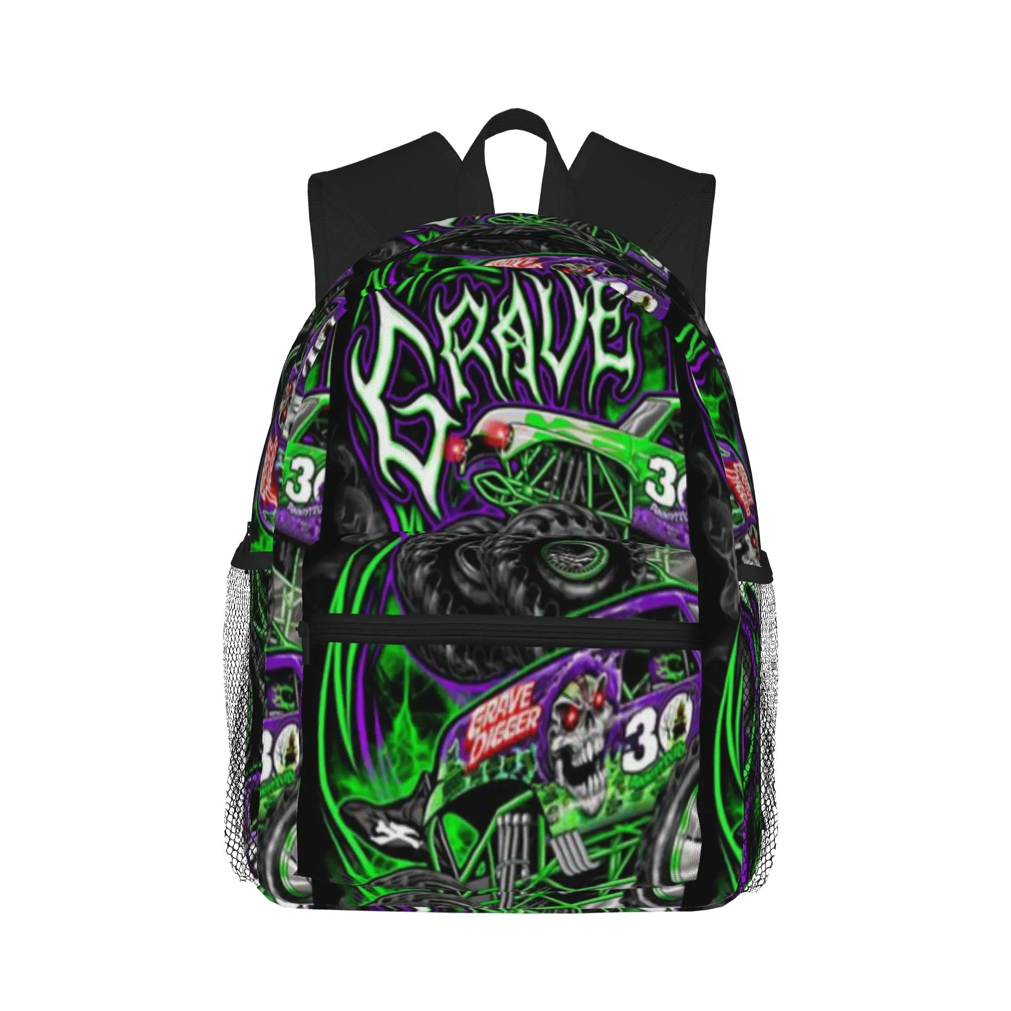 Monster jam grave digger monster truck art fans  Casual Backpack for Students and Adults Travel backpack