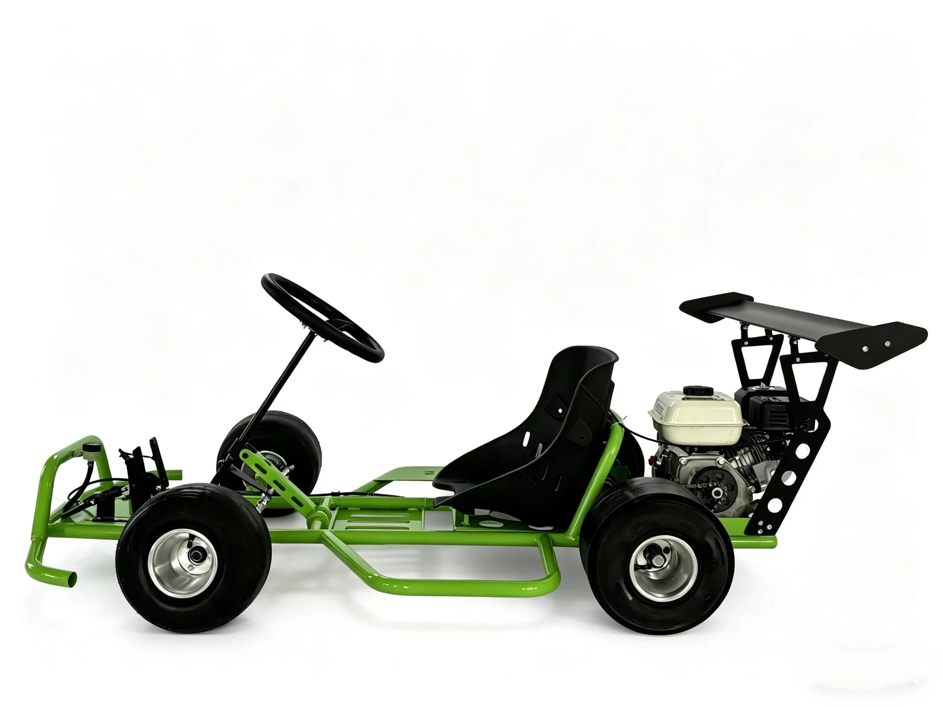 Classic fluorescent green off-road go-kart venue competitive drift adult adult drift car