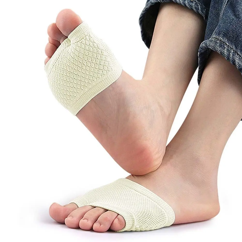 

Two Toes Splitter Half Palm Socks Support Forefoot Prevent Abrasion Toe Separator Socks Elasticity Short Socks Foot Care Tools