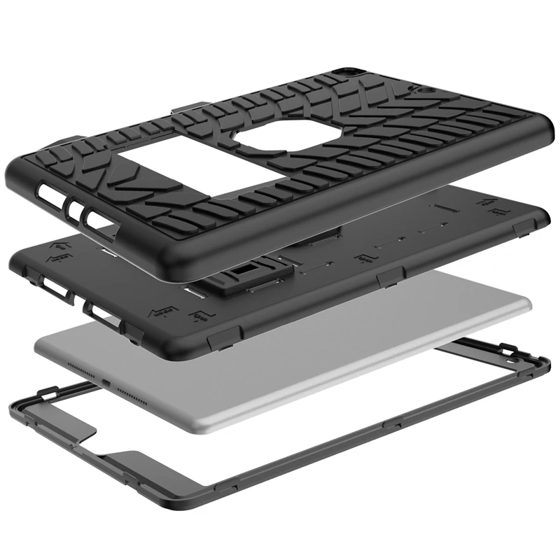 Case With Stand Waterproof Anti-Skid Drop-Proof Protective Case For Ipad 8Th 2020 / 7Th 2019 10.2 Inch