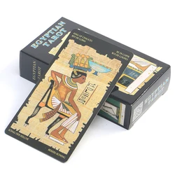 78pcs Egyptian Tarot  Cards Oracle Cards For Divination Fate Tarot Stamping Wear-resistant Board Game Solitaire Divination