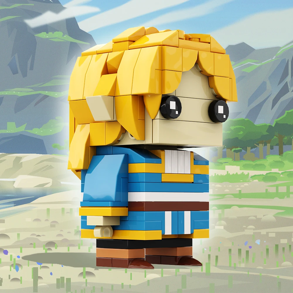 Bloques de construcción de la serie MOC Zeldaed Brickheadz para niños, juguete de montaje creativo, figuras de acción, juego de princesa ghirim, regalo para niños