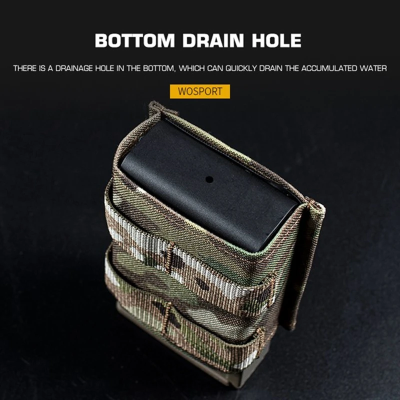 Camouflage Single Magazine Pouch For 7.62mm Mags Molle Vest Camo Magazine Pouch Hunting Shooting Mag Bag Accessories